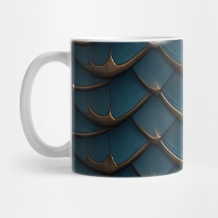Blue Dragon Scale Armor - Dragon Skin Texture Mug